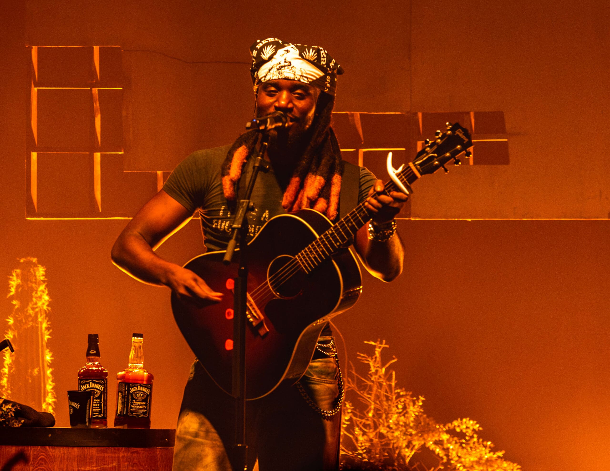 Shaboozey on stage