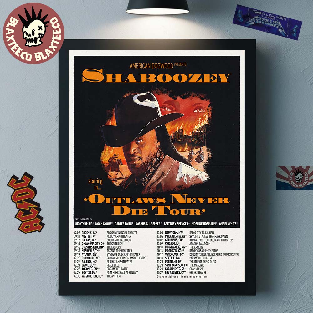 Shaboozey live tour poster 2026